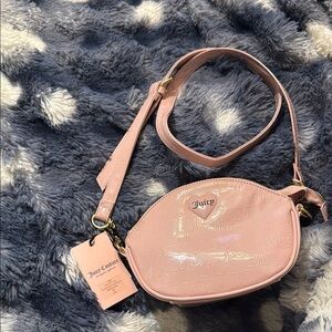 Juicy Couture Pink Crossbody Bag with Shimmery Finish